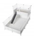 CagesCubes - CyC Deluxe 2X3 Cage mit 2X1 Loft für Meerschweinchen