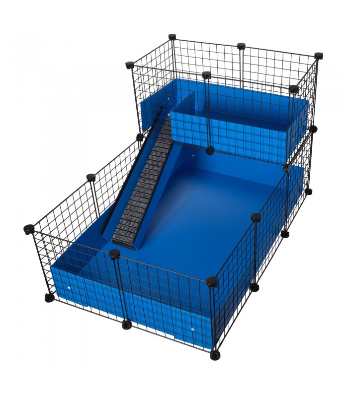 CagesCubes - CyC Deluxe 2X3 Cage mit 2X1 Loft für Meerschweinchen