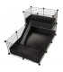 CagesCubes - Cage CyC Deluxe 2X3 avec grenier 2X1 pour cochons d'Inde