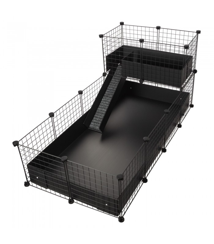 CagesCubes - CyC Deluxe 2X4 Käfig mit Loft 2X1 für Meerschweinchen