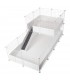 CagesCubes - Gabbia CyC Deluxe 2X4 con Loft 2X2 per porcellini d'India