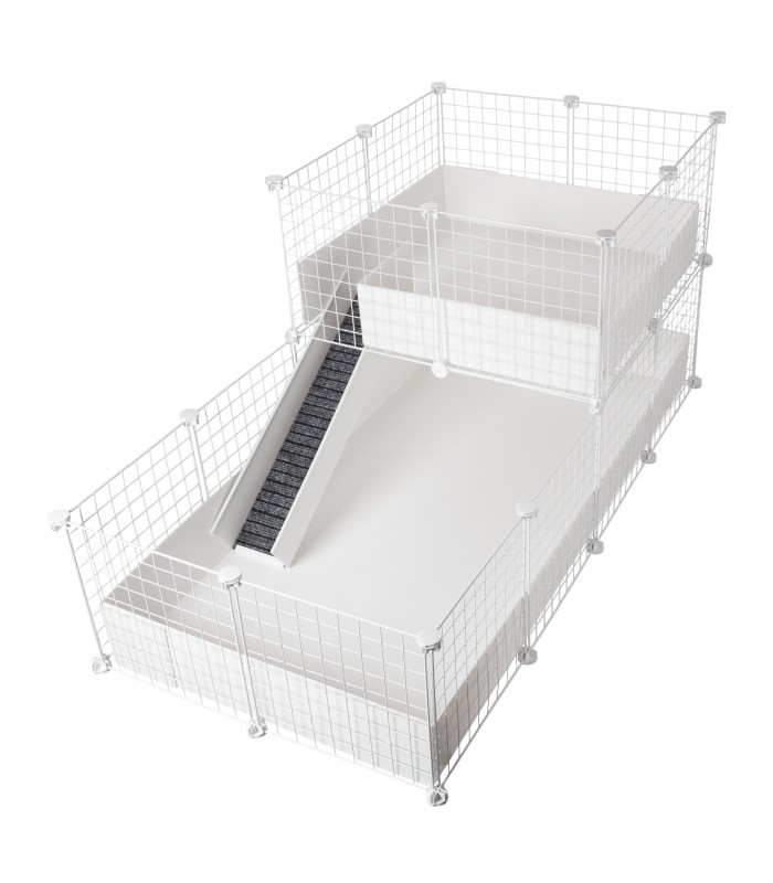 CagesCubes - CyC Deluxe 2X4 Käfig mit Loft 2X2 für Meerschweinchen