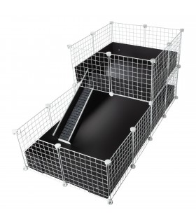 CagesCubes - CyC Deluxe 2X4 Cage with Loft 2X2 for Guinea Pigs