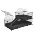 CagesCubes - Cage CyC Deluxe 2X4 avec grenier 2X2 pour lapins