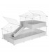 CagesCubes - CyC Deluxe 2X4 Cage con 2X2 Loft per Conigli