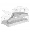 CagesCubes - Cage CyC Deluxe 2X4 avec grenier 2X2 pour lapins