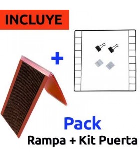 CagesCubes - PACK Double Rampe + Kit Porte pour Cages CyC