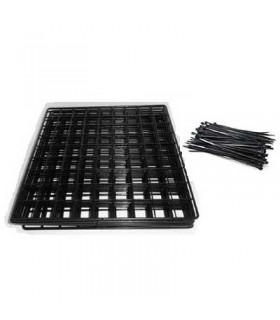 CagesCubes - KIT LOW COST noir pour Cages C&C - 28 panneaux - 100 brides