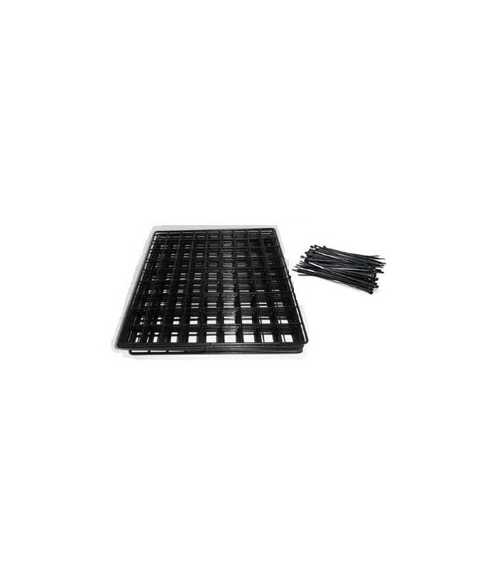 CagesCubes - KIT LOW COST black for C&C Cages - 28 panels - 100 flanges