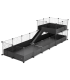 CagesCubes - Cage CyC Deluxe 2X6 avec Loft 2X2 pour cochons d'Inde