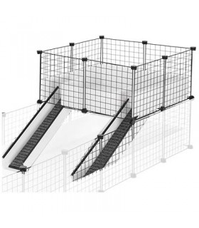 CagesCubes - KIT complet pour LOFT Deluxe 2x2 avec 2 échelles