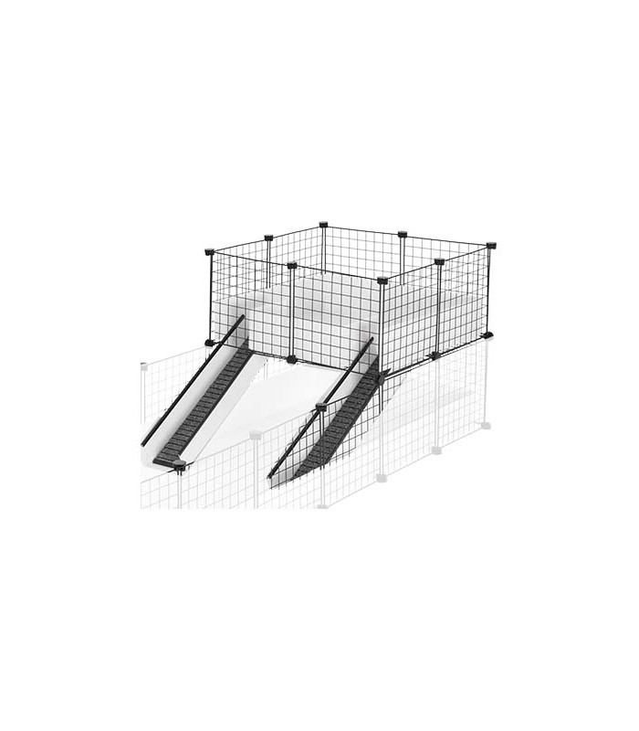 CagesCubes - KIT complet pour LOFT Deluxe 2x2 avec 2 échelles