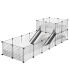 CagesCubes - Jaula CyC Deluxe PLUS 2X6 con Loft 2X2 para cobayas