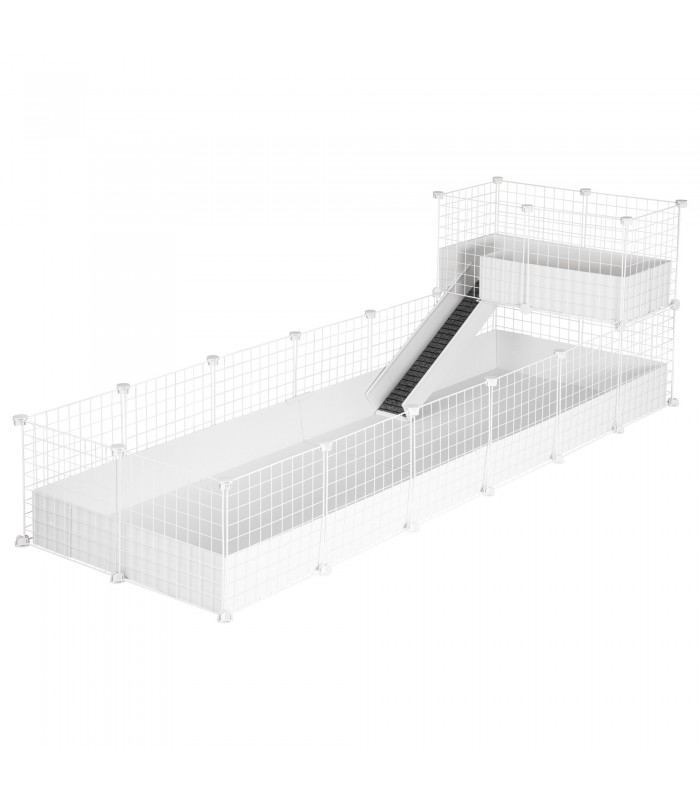 CagesCubes - CyC Deluxe 2X6 Gabbia con Loft 2X1 per Porcellini d'India
