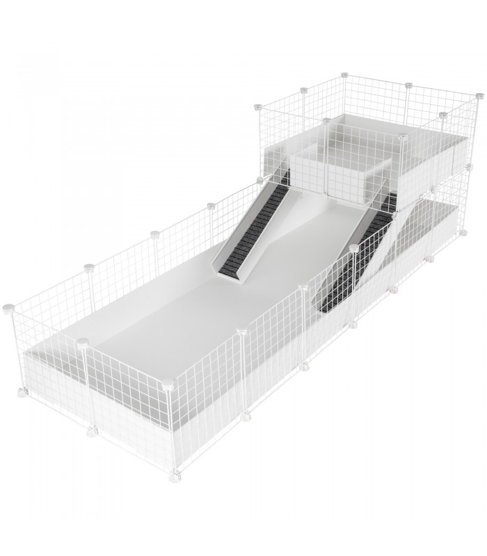 CagesCubes - CyC Deluxe PLUS 2X6 Käfig mit 2X2 Loft