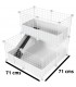 CagesCubes - CyC Deluxe Compact 2X2 Cage con 2X1 Loft