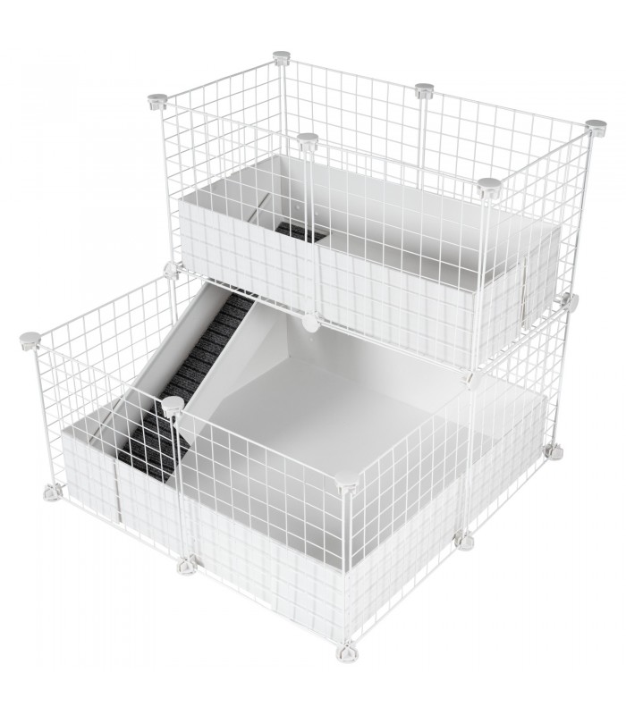 CagesCubes - Cage CyC Deluxe Compact 2X2 avec grenier 2X1