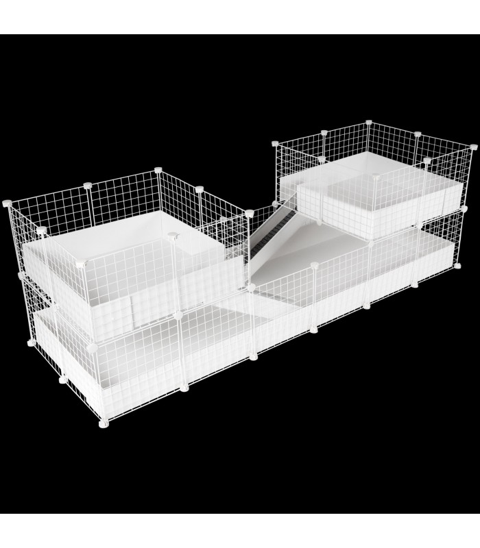 CagesCubes - Jaula CyC Deluxe DOBLE LOFT  (2X6 + Loft 2X2 - Loft 2X2)