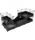 CagesCubes - CyC Deluxe DOPPELTER LOFT-Käfig (2X5 + Loft 2X2 - Loft 2X1)