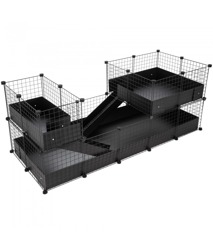 CagesCubes - Cage CyC Deluxe DOUBLE LOFT (2X5 + Loft 2X2 - Loft 2X1)