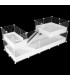 CagesCubes - CyC Deluxe DOPPELTER LOFT-Käfig (2X5 + Loft 2X2 - Loft 2X1)