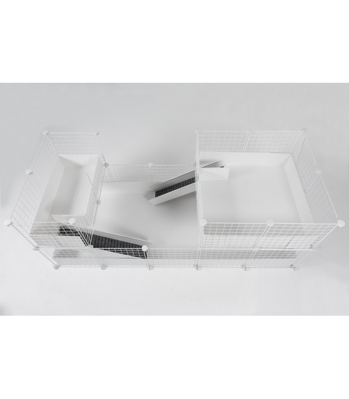 CagesCubes - Gabbia CyC Deluxe DOPPIO LOFT (2X5 + Loft 2X2 - Loft 2X1)