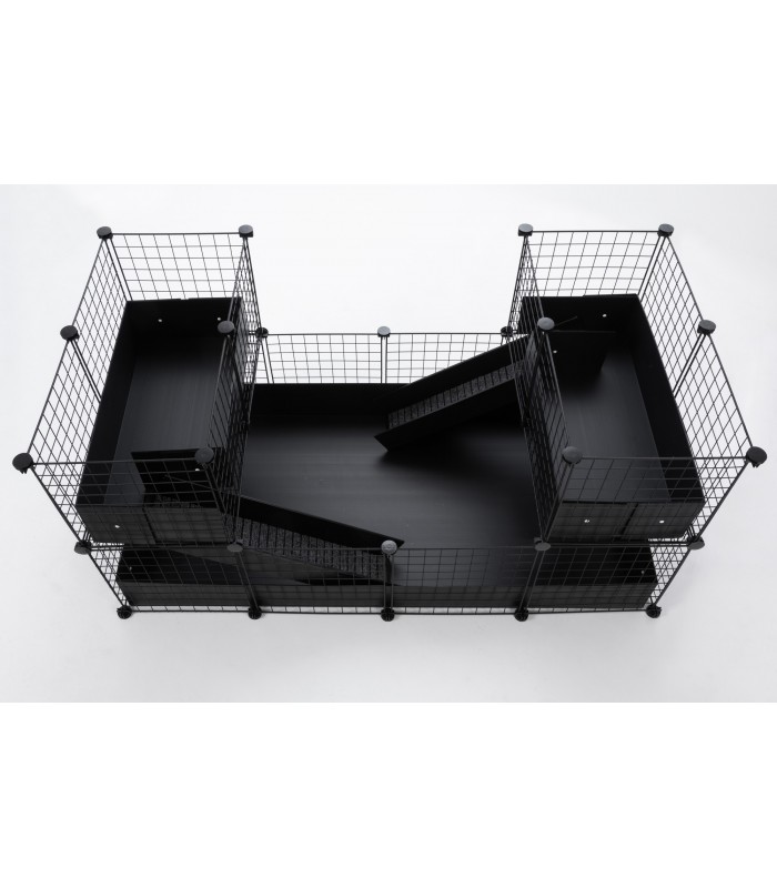 CagesCubes - CyC Deluxe DOUBLE LOFT Cage (2X4 + Loft 2X1 - Loft 2X1)