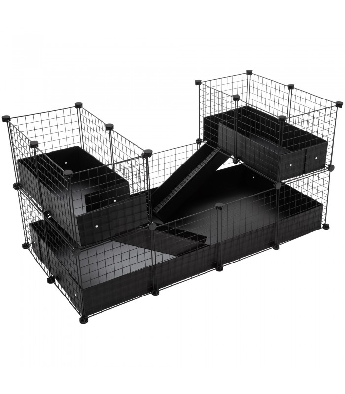 CagesCubes - Cage CyC Deluxe DOUBLE LOFT (2X4 + Loft 2X1 - Loft 2X1)