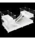 CagesCubes - CyC Deluxe DOUBLE LOFT Cage (2X4 + Loft 2X1 - Loft 2X1)
