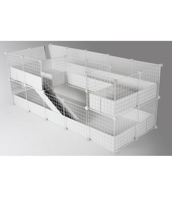 CagesCubes - Jaula CyC Deluxe TUNNEL-FUN  (2X5 + Loft 2X2 - Loft 2X1)