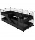 CagesCubes - CyC Deluxe TUNNEL-FUN Cage (2X5 + Loft 2X2 - Loft 2X1)