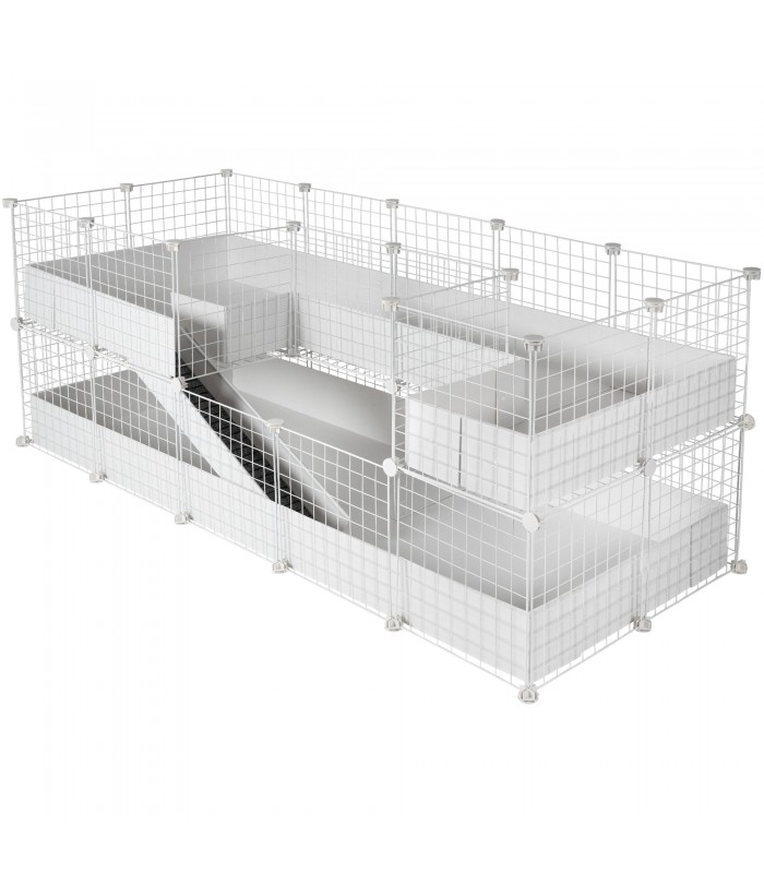 CagesCubes - CyC Deluxe TUNNEL-FUN Cage (2X5 + Loft 2X2 - Loft 2X1)