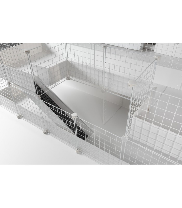 CagesCubes - CyC Deluxe TUNNEL-FUN-Käfig (2X4 + Loft 2X1 - Loft 2X1)
