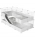 CagesCubes - CyC Deluxe TUNNEL-FUN-Käfig (2X4 + Loft 2X1 - Loft 2X1)