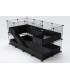 CagesCubes - Cage CyC Deluxe TUNNEL-FUN (2X4 + Loft 2X1 - Loft 2X1)