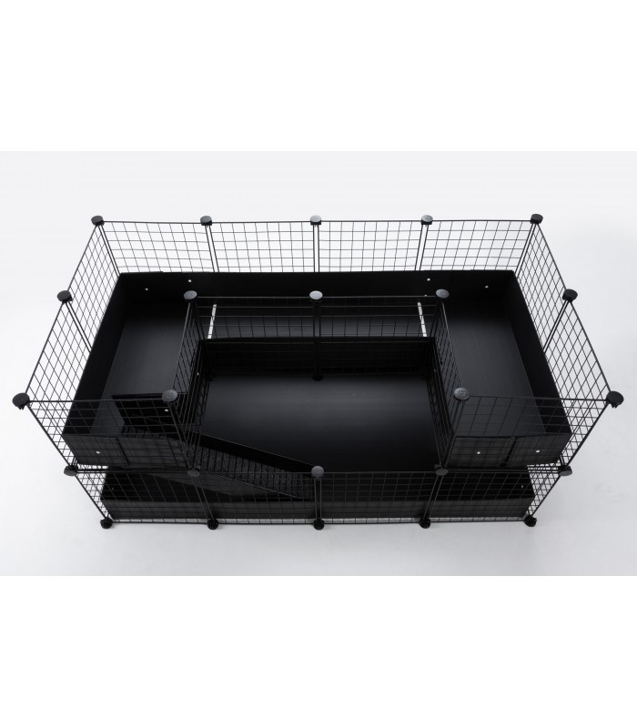 CagesCubes - CyC Deluxe TUNNEL-FUN-Käfig (2X4 + Loft 2X1 - Loft 2X1)