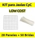 CagesCubes - KIT LOW COST blanco para Jaulas C&C (28 paneles - 50 bridas)