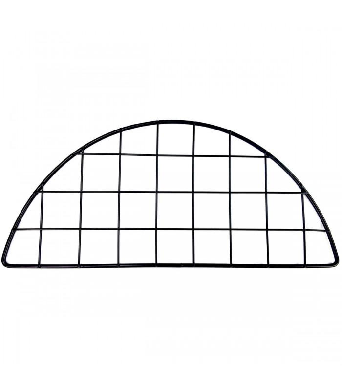 CagesCubes - Panel / Grid HALF ROUND BLACK of 35.5 x 15 cms