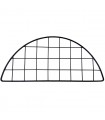CagesCubes - Panneau / Grille HALF ROUND NOIR de 35,5 x 15 cm