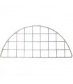 CagesCubes - Pannello / Griglia HALF ROUND BIANCA de 35,5 x 15 cm