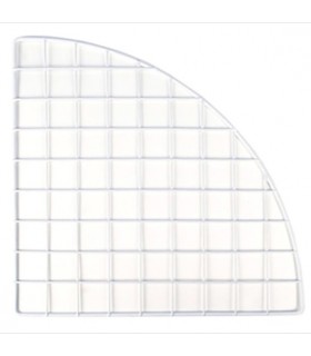 CagesCubes - Panel / Grid QUARTER ROUND WHITE of 35.5 x 35.5 cms