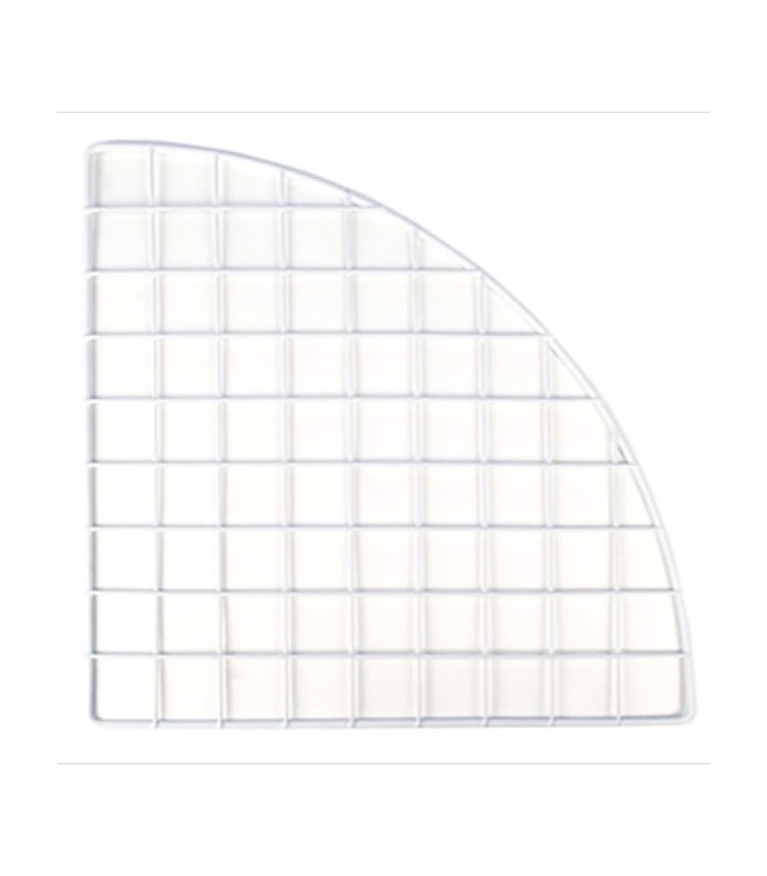 CagesCubes - Paneel / Gitter QUARTER ROUND WEISS de 35,5 x 35,5 cm