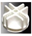 CagesCubes - Conector blanco de plastico para jaulas C&C (1 ud)